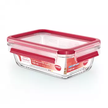 EMSA CLIP & CLOSE N10406 Caja rectangular 0,7 L Transparente 1 unidad