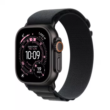 Smartwatch Apple Watch Ultra 3 GPS + Cellular 49mm carcasa Black Titanium con Black Alpine Loop Medium
