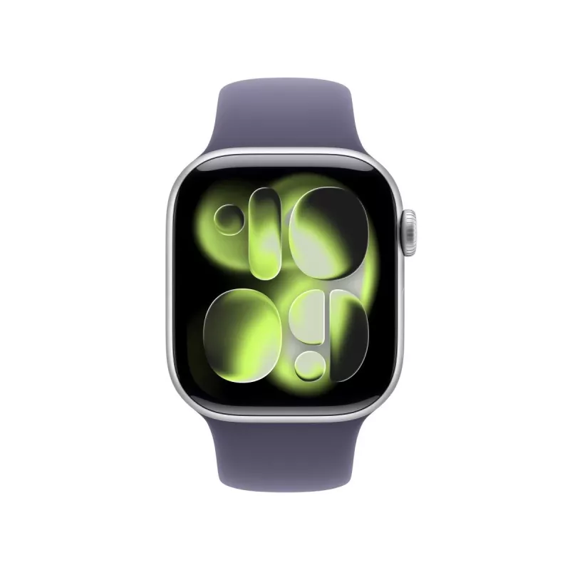 APPLE Watch Series 11 GPS 42mm Caja de aluminio plateada con correa deportiva Purple Fog S/M