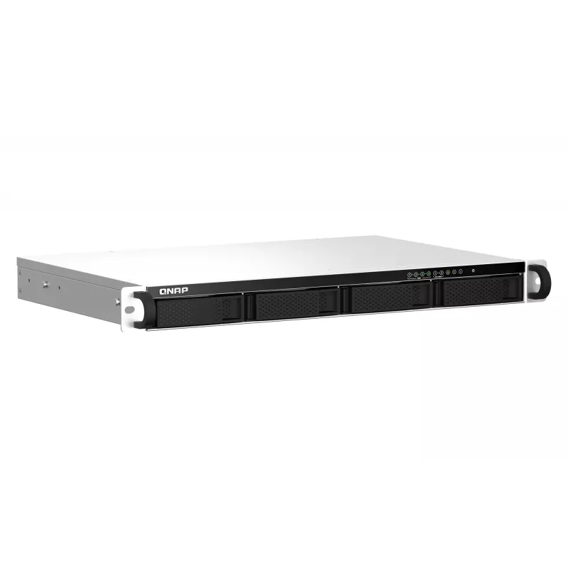 NAS QNAP TS-464eU Rack (1U) Intel® Celeron® N5095 8 GB DDR4 0 TB QNAP Turbo System aluminio, negro