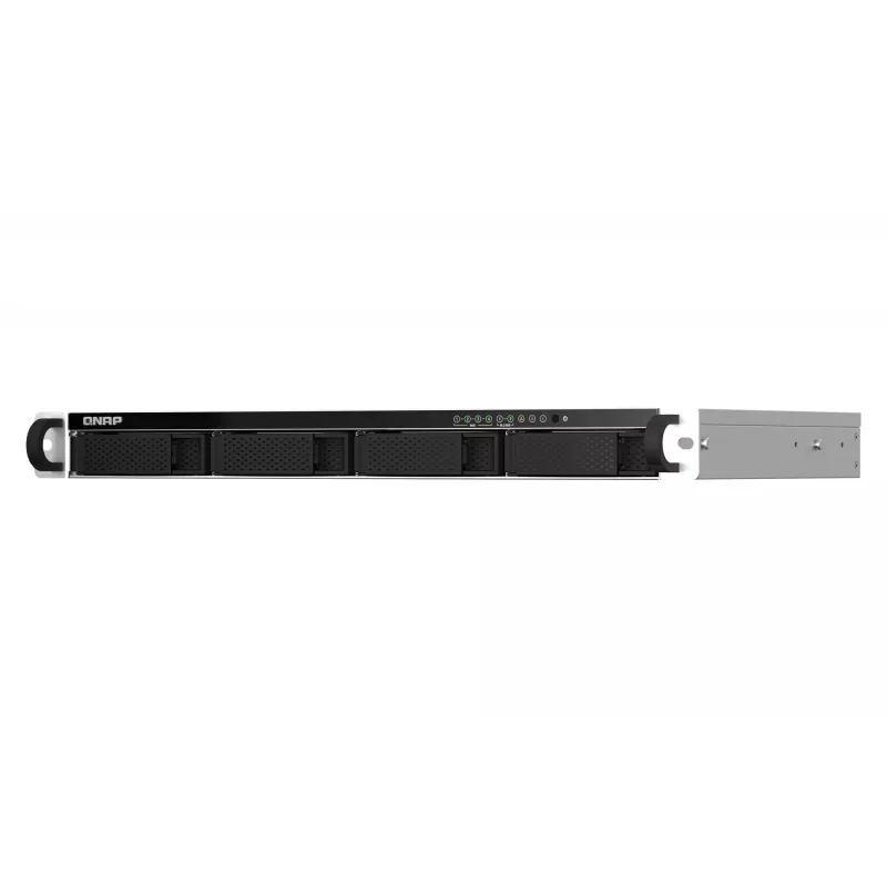 NAS QNAP TS-464eU Rack (1U) Intel® Celeron® N5095 8 GB DDR4 0 TB QNAP Turbo System aluminio, negro