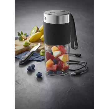 Batidora de vaso WMF KITCHENminis 0416700011 0,3 L 50 W negra, acero inoxidable, transparente