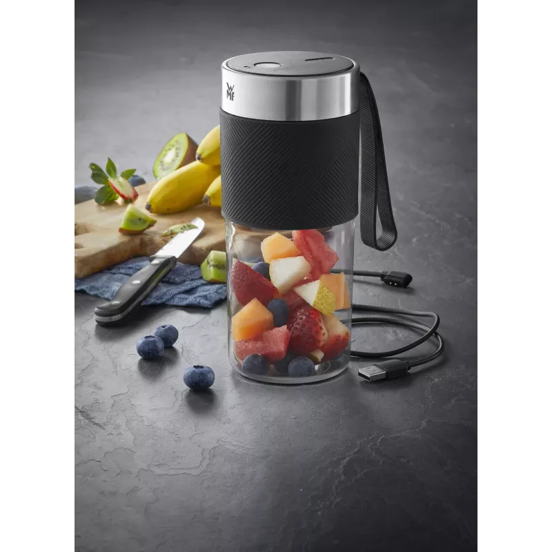 Batidora de vaso WMF KITCHENminis 0416700011 0,3 L 50 W negra, acero inoxidable, transparente