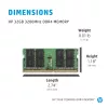 HP DDR4 - Módulo - 32 GB - SO DIMM 260-PIN - 3200 MHz / PC4-25600