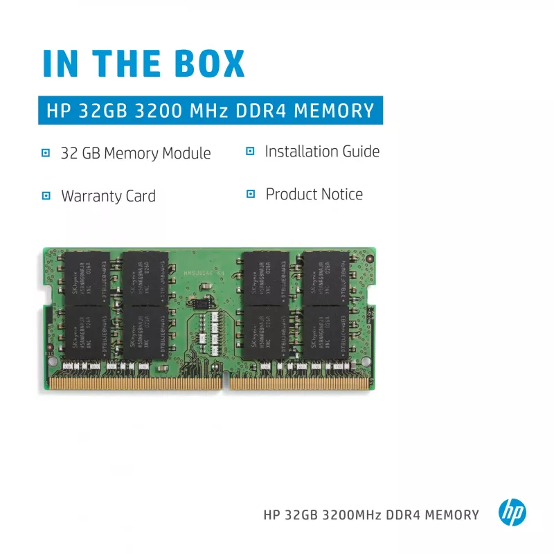 HP DDR4 - Módulo - 32 GB - SO DIMM 260-PIN - 3200 MHz / PC4-25600