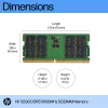HP 32GB DDR5 5600 SODIMM Memoria, 32 GB, DDR5, 5600 MHz, 262-Pin SO-DIMM