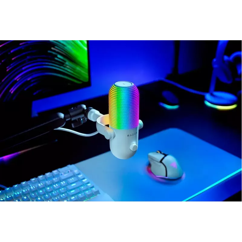 Micrófono para PC Razer Seiren V3 Chroma White