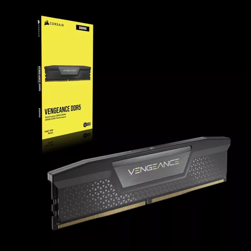 CORSAIR memoria 32GB (2x16GB) DDR5 DRAM 6400MT/s CL36 kit de memoria Vengeance – negro