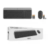 Logitech MK470 teclado + ratón inalámbricos, grafito, ratón incluido, QWERTY US, USB