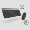 Logitech MK470 teclado + ratón inalámbricos, grafito, ratón incluido, QWERTY US, USB