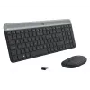 Logitech MK470 teclado + ratón inalámbricos, grafito, ratón incluido, QWERTY US, USB