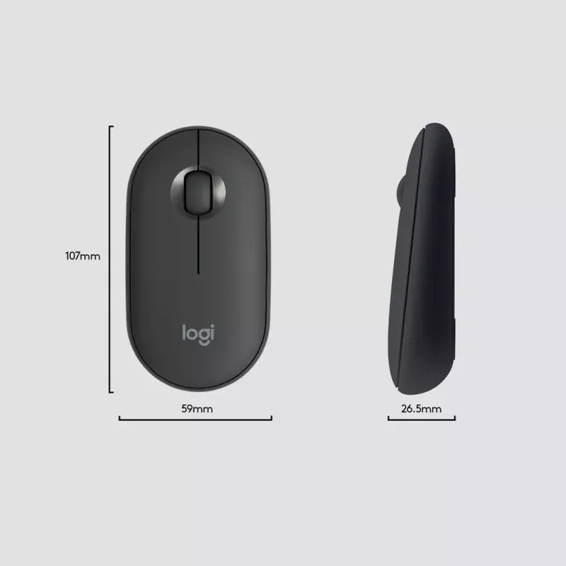 Logitech MK470 teclado + ratón inalámbricos, grafito, ratón incluido, QWERTY US, USB