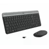 Logitech MK470 teclado + ratón inalámbricos, grafito, ratón incluido, QWERTY US, USB