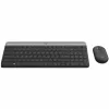 Logitech MK470 teclado + ratón inalámbricos, grafito, ratón incluido, QWERTY US, USB