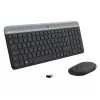 Logitech MK470 teclado + ratón inalámbricos, grafito, ratón incluido, QWERTY US, USB
