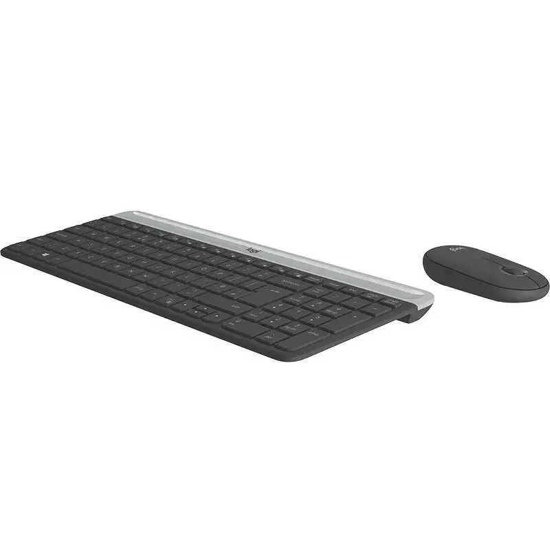 Logitech MK470 teclado + ratón inalámbricos, grafito, ratón incluido, QWERTY US, USB