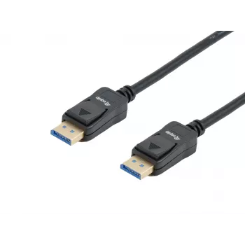 Equip cable DisplayPort 2.1, 1,0 m, 16K/60Hz, 40 Gbit/s, 1 m, DisplayPort, DisplayPort, conector macho, conector macho, 15360 x 8640 píxeles