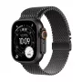 Smartwatch Apple Watch Ultra 3 GPS + Cellular 49mm caja de titanio negro con Milanese Loop de titanio negro mediano