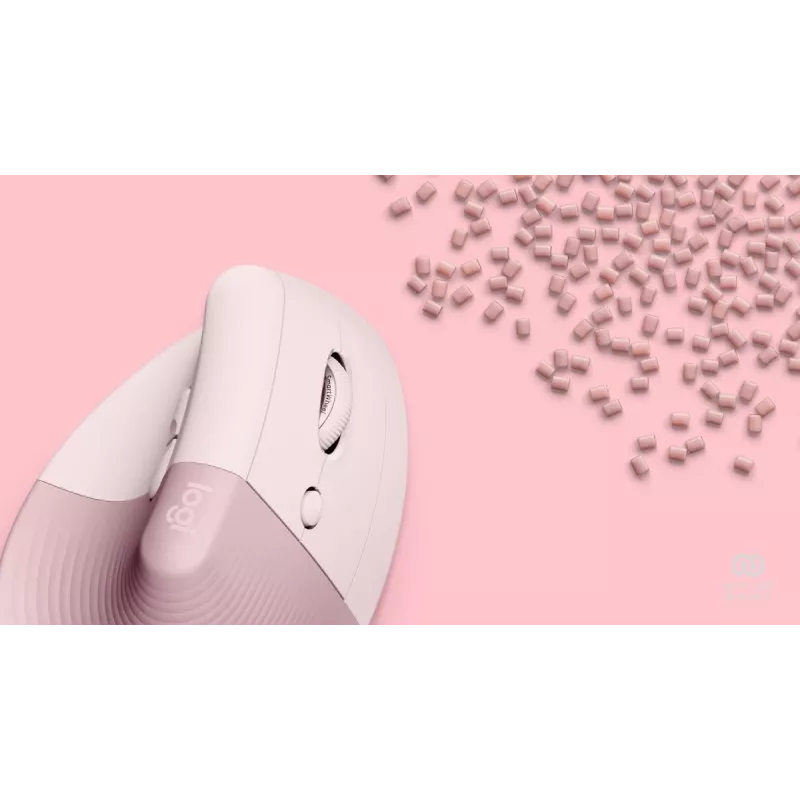 LOGITECH Lift Ratón inalámbrico para diestros Rosa / Dark Rose