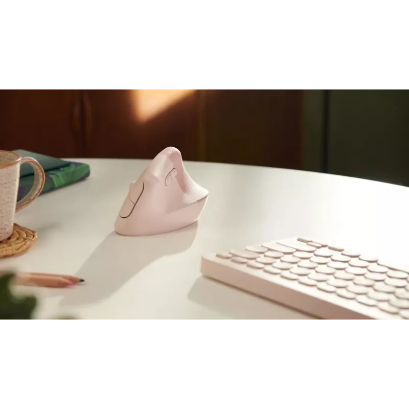 LOGITECH Lift Ratón inalámbrico para diestros Rosa / Dark Rose
