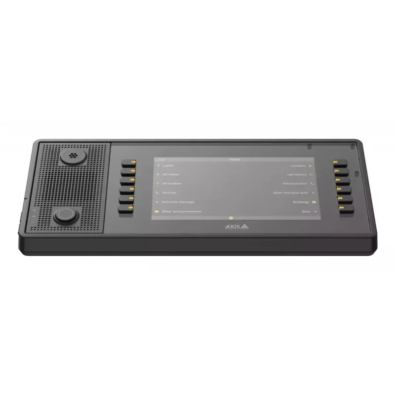 AXIS C6110 Consola de paginación de red, pantalla de 7 pulgadas 1024x600, SIP, negro