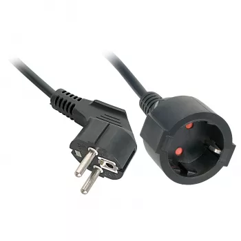 Alargador de corriente Lindy 30245 5m 2 salidas AC Interior Negro