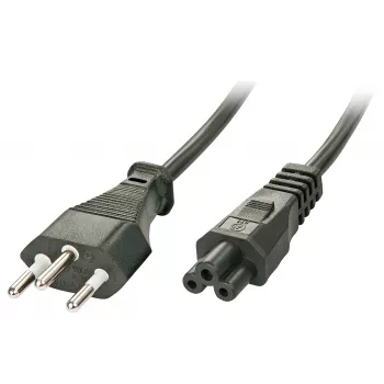 Lindy 30412 Cable de alimentación Negro 2 m Conector hembra C5