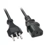 Lindy 30417 Cable de alimentación Negro 2 m Conector hembra C13