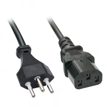 Lindy 30419 Cable de alimentación Negro 5 m Conector hembra C13