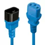 Lindy 1m Cable alargador IEC C13, Azul