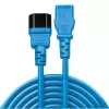 Lindy 1m Cable alargador IEC C13, Azul