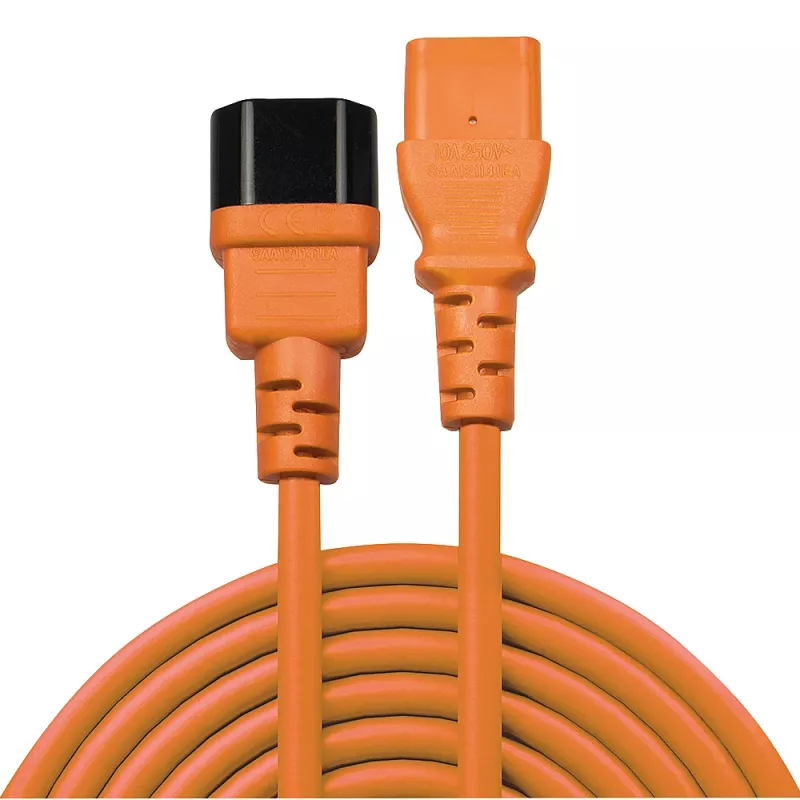 Lindy 1m Cable alargador IEC, Naranja