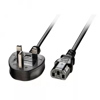 Lindy 2m Cable de alimentación UK a IEC C13