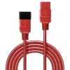 Lindy 1m Cable alargador IEC C19 a C20, Rojo