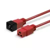 Lindy 1m Cable alargador IEC C19 a C20, Rojo