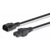 Lindy 2m Cable de alimentación IEC C14 a IEC C15 'Hot Condition', Negro