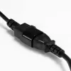 Lindy 1m Cable alargador IEC, Negro, 1 m, Conector hembra C14, Conector hembra C13