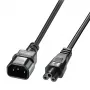 Lindy cable de alimentación C5 a C14 de 2 m, sin plomo