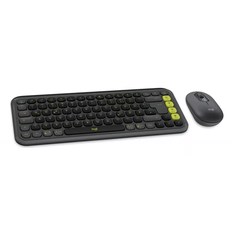 Logitech POP Icon Combo Mini teclado y ratón, inalámbrico, Bluetooth, QWERTZ alemán