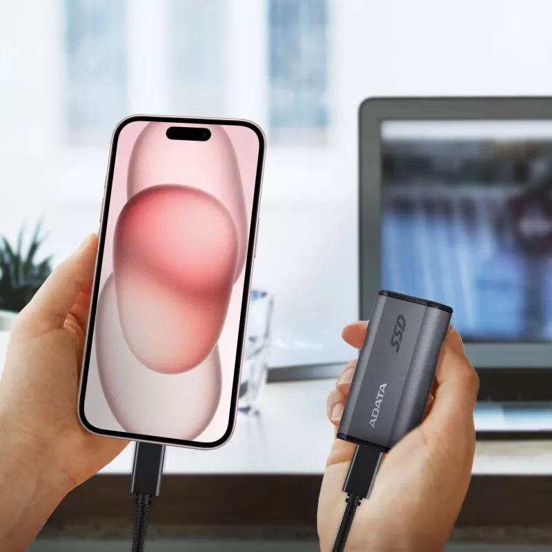 ADATA SE880 2 TB USB Type-C 3.2 Gen 2 (3.1 Gen 2) gris
