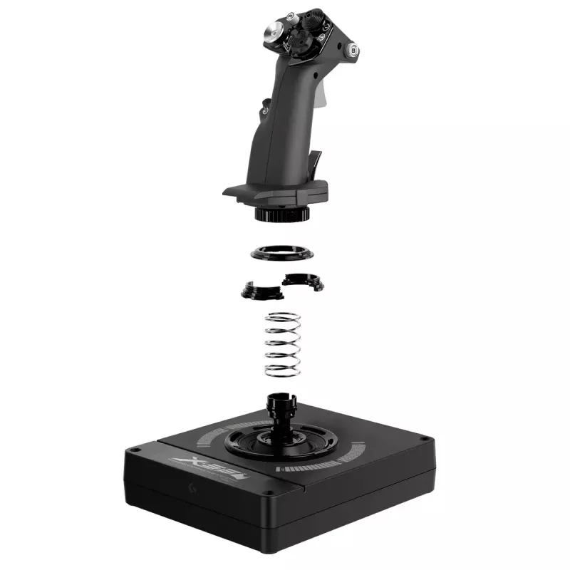 Logitech G X56 H.O.T.A.S. joystick y acelerador (Saitek Pro Flight X56 Rhino), con cable USB, PC, negro