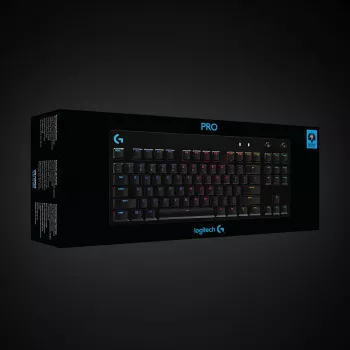 Teclado mecánico gaming LOGITECH G PRO Negro Qwertzu Alemán