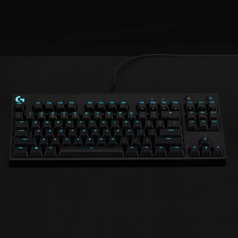 Teclado mecánico gaming LOGITECH G PRO Negro Qwertzu Alemán