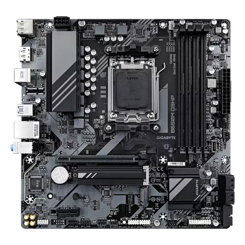 Placa base GIGABYTE B650M D3HP, AMD AM5, Micro ATX