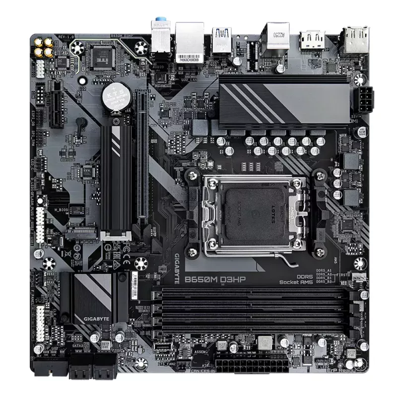 Placa base GIGABYTE B650M D3HP, AMD AM5, Micro ATX