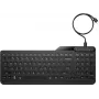 Teclado HP 405 Multi-Device retroiluminado con cable, tamaño completo (100%), con cable, USB, membrana, QWERTY, Negro