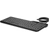 Teclado HP 405 Multi-Device retroiluminado con cable, tamaño completo (100%), con cable, USB, membrana, QWERTY, Negro