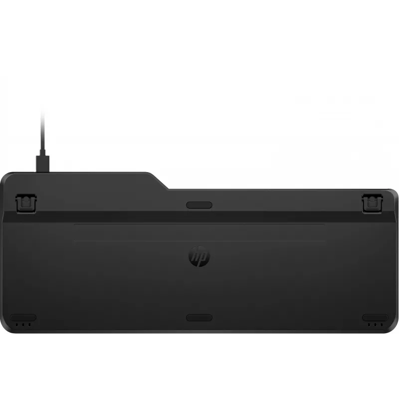 Teclado HP 405 Multi-Device retroiluminado con cable, tamaño completo (100%), con cable, USB, membrana, QWERTY, Negro