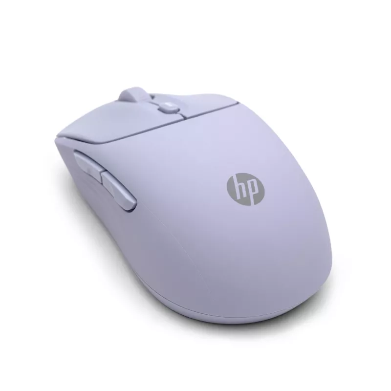 Ratón inalámbrico silencioso HP 400 Lila, ambidiestro, RF Wireless + Bluetooth, 6000 DPI, Lila