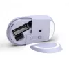 Ratón inalámbrico silencioso HP 400 Lila, ambidiestro, RF Wireless + Bluetooth, 6000 DPI, Lila